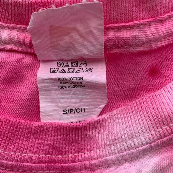 Pink and green tie dye T-shirt - Picture 5 of 7